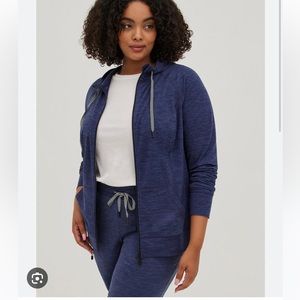 Torrid Active Hoodie Zipper Top Set 1 2 XL